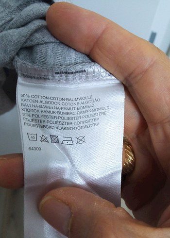 xxl Beden gri Renk C&A Gri Baskılı Erkek Tişört