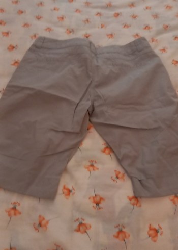 Bej Renkli Pamuklu Mini Hamile Şortu - Görsel 5