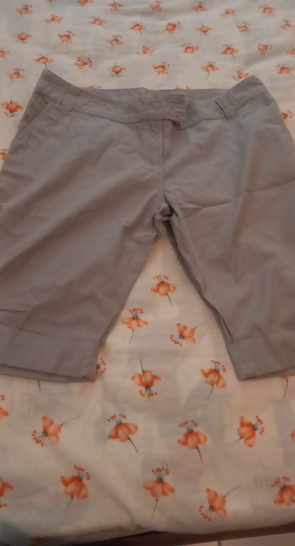 Bej Renkli Pamuklu Mini Hamile Şortu - Görsel 2