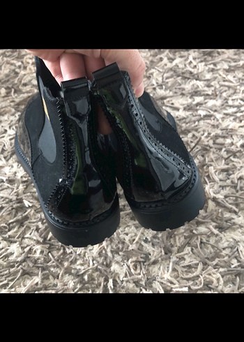 Siyah Süet / deri erkek klasik bot - Görsel 6