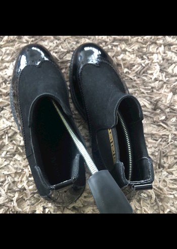 Siyah Süet / deri erkek klasik bot - Görsel 5