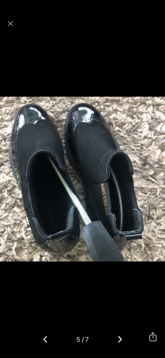 Siyah Süet / deri erkek klasik bot - Görsel 5