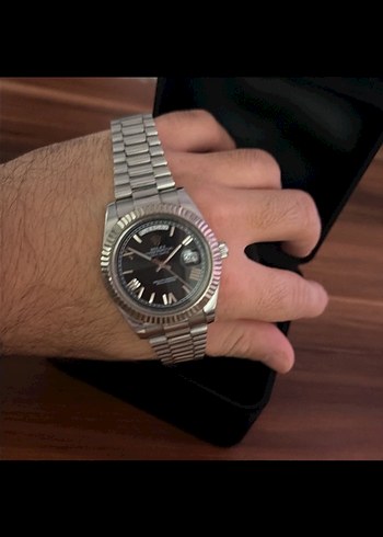 Modern Klasik Gri Erkek Kol Saati gri rolex otomatik - Görsel 7
