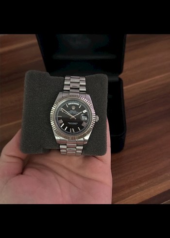 Modern Klasik Gri Erkek Kol Saati gri rolex otomatik - Görsel 2