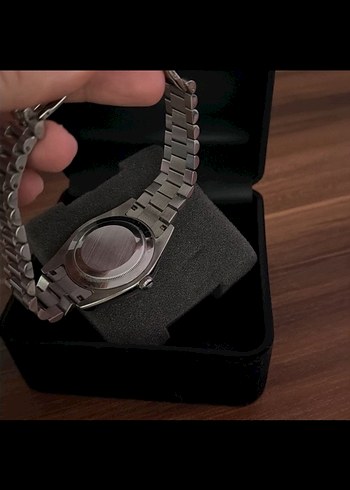 Modern Klasik Gri Erkek Kol Saati gri rolex otomatik - Görsel 6