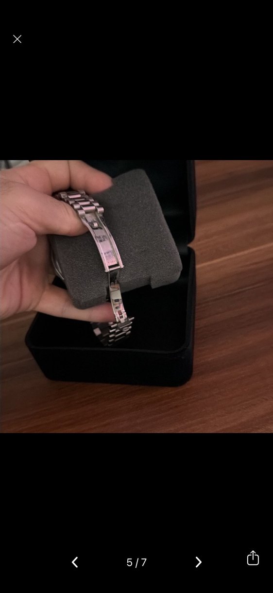 Modern Klasik Gri Erkek Kol Saati gri rolex otomatik - Görsel 5