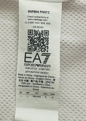 Emporio Armani EA7 Orjinal Sıfır Eşofman Üstü - Görsel 2