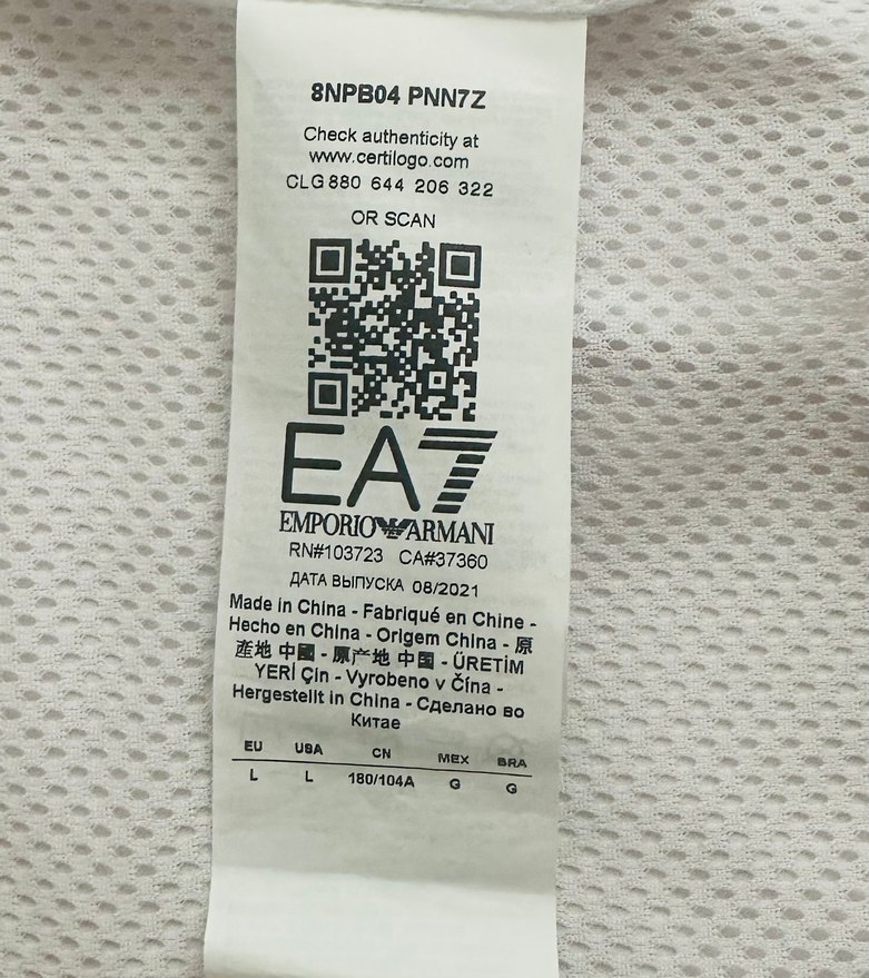 Emporio Armani EA7 Orjinal Sıfır Eşofman Üstü - Görsel 2