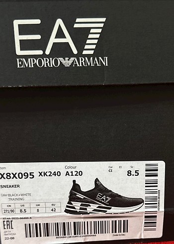 Emporio Armani EA7 Orjinal Sıfır  Ayakkabı - Görsel 3