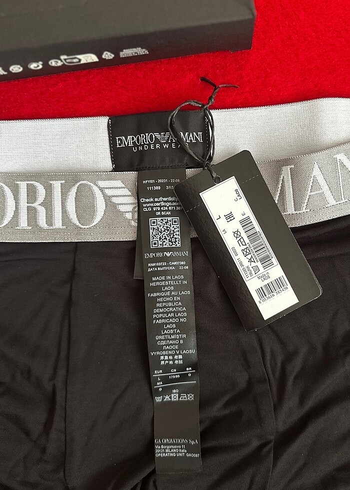 Emporio Armani Orjinal Sıfır Modal Boxer - Görsel 3