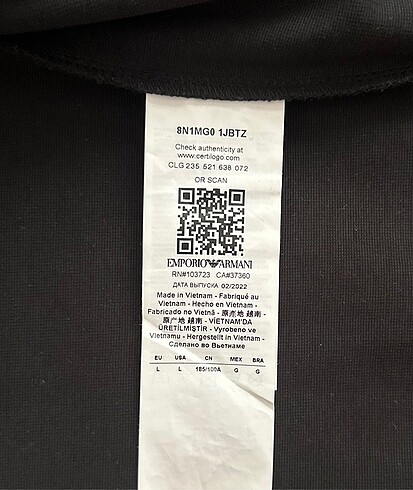 Emporio Armani Orjinal Sıfır Sweatshirt - Görsel 2