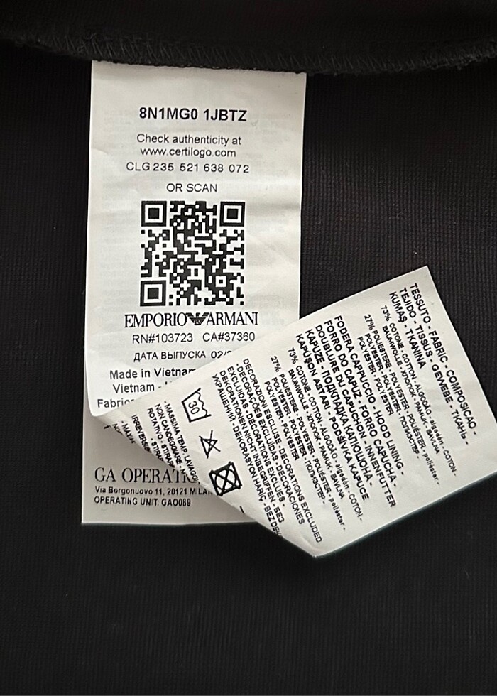 Emporio Armani Orjinal Sıfır Sweatshirt - Görsel 3