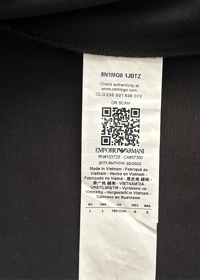 Emporio Armani Orjinal Sıfır Sweatshirt - Görsel 2