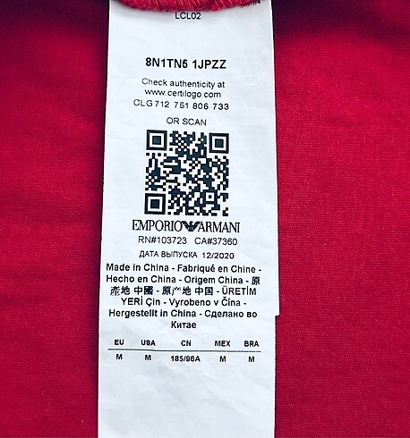 Emporio Armani Orjinal Sıfır Tişört - Görsel 2