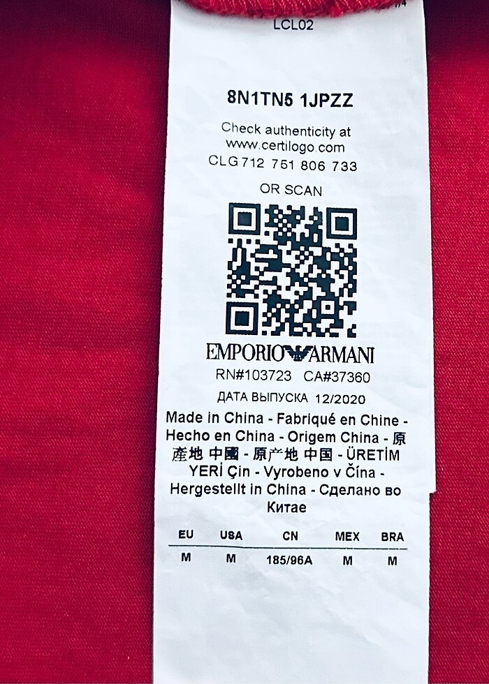 Emporio Armani Orjinal Sıfır Tişört - Görsel 2