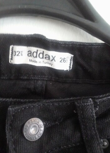 26 Beden Addax Siyah Kot Pantolon (jeen)