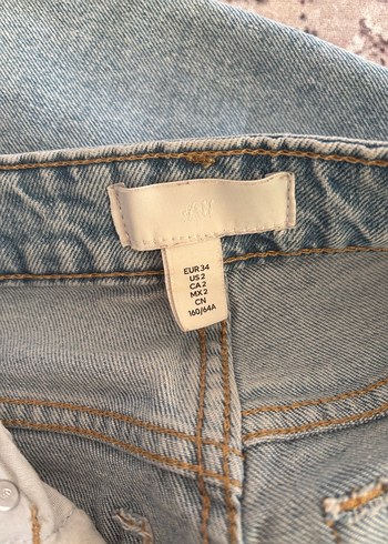 Slim Fit Mom High Ankle Jeans Açık Kot Mavisi - Görsel 3