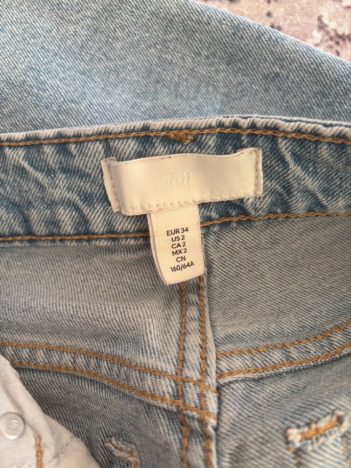 Slim Fit Mom High Ankle Jeans Açık Kot Mavisi - Görsel 3