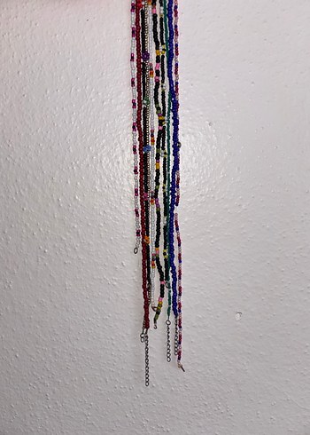 Renkli Boncuklu Uzun Bohem Kolye - Görsel 3