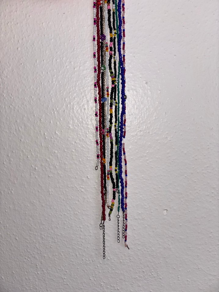 Renkli Boncuklu Uzun Bohem Kolye - Görsel 3