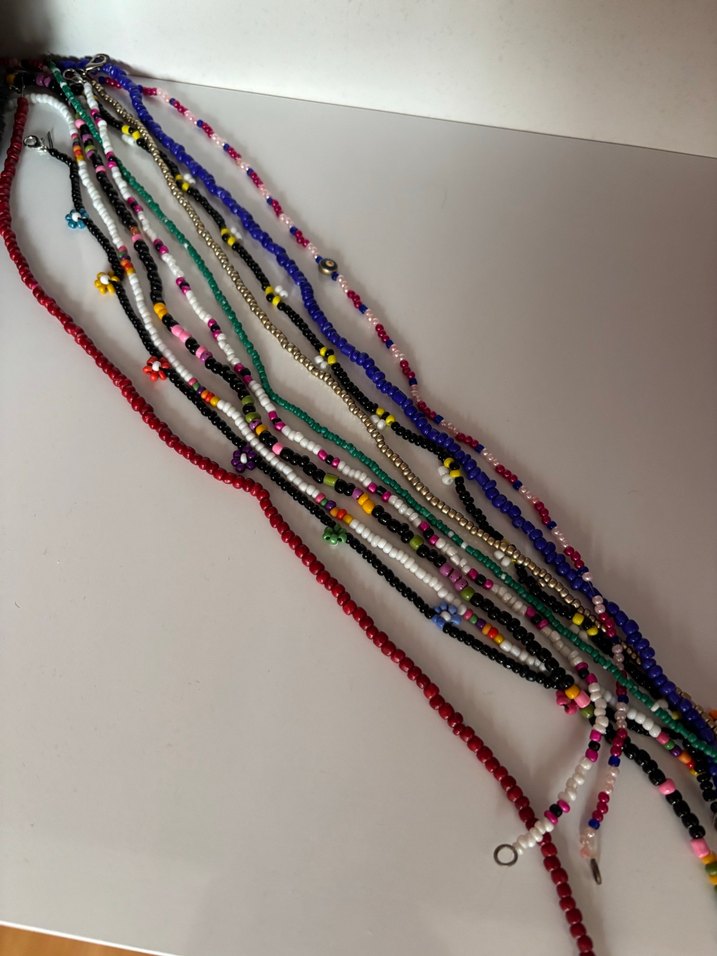 Renkli Boncuklu Uzun Bohem Kolye - Görsel 2