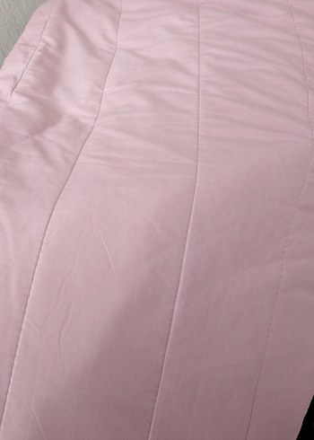 Koyu pembe Kadife Yatak Örtüsü - Görsel 9