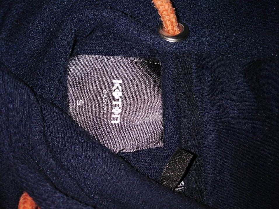 Koton Siyah Baskılı Kapüşonlu Sweatshirt - Görsel 3