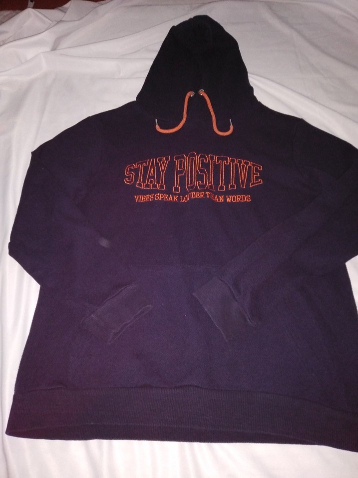 Koton Siyah Baskılı Kapüşonlu Sweatshirt - Görsel 2