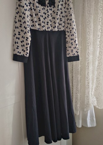 Pilise Detaylı Uzun Kollu Kadın Elbise - Görsel 5