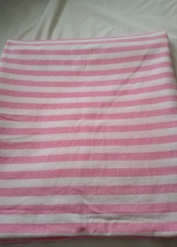 Pembe Çizgili dokuma tek kişilik çarşaf - Görsel 3