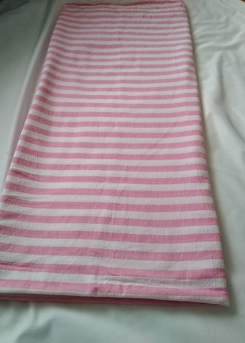 Pembe Çizgili dokuma tek kişilik çarşaf - Görsel 2