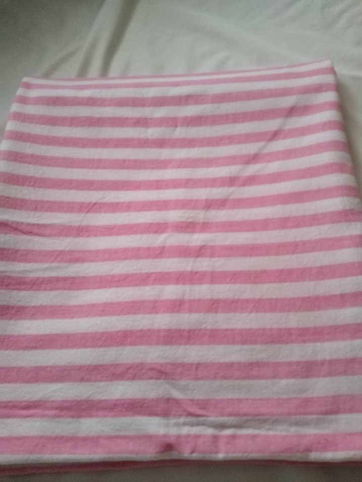 Pembe Çizgili dokuma tek kişilik çarşaf - Görsel 3