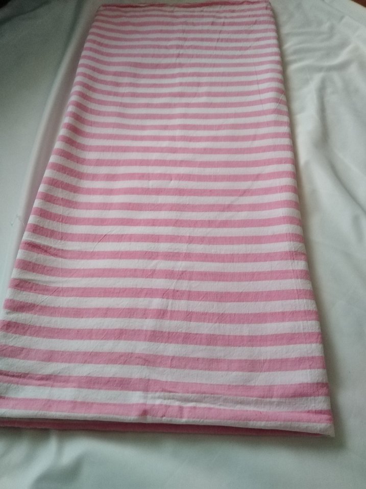 Pembe Çizgili dokuma tek kişilik çarşaf - Görsel 2