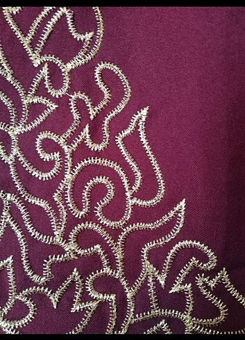 xl Beden mor Renk Ferace ABAYA astarsız