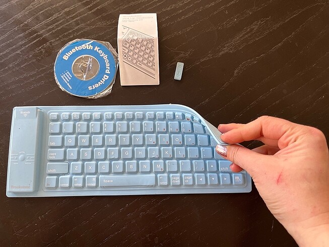 Silikon katlanabilir WiFi   klavye - Görsel 2