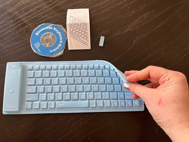 Silikon katlanabilir WiFi   klavye - Görsel 5