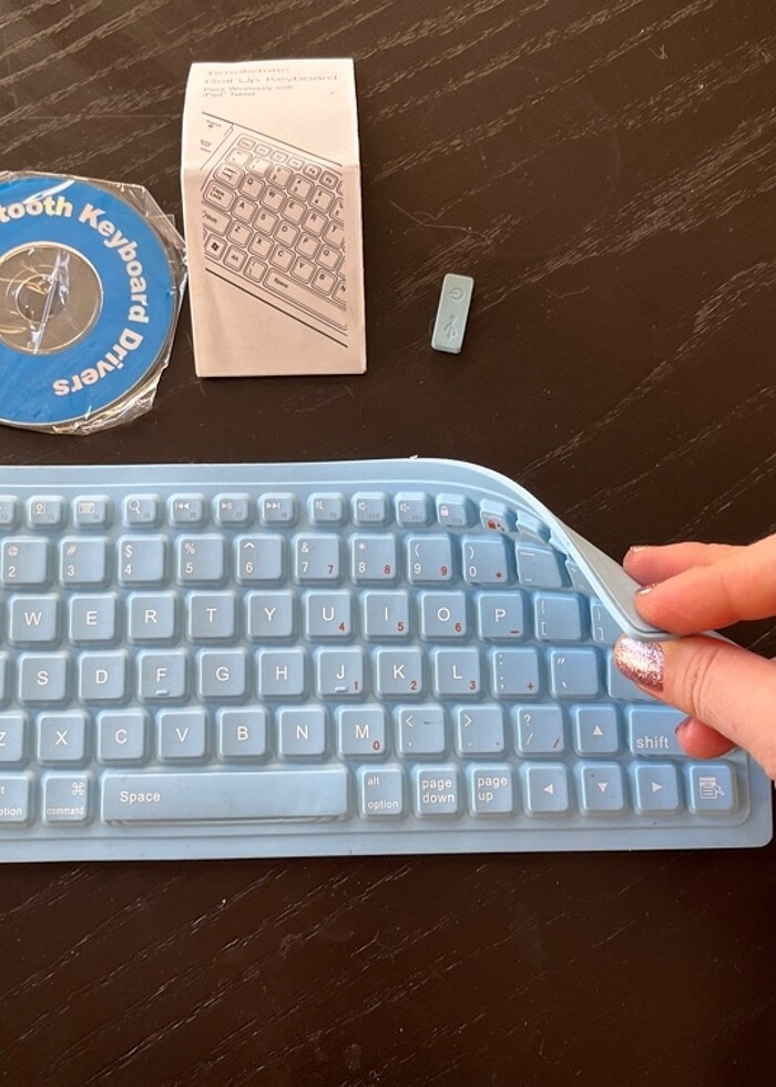 Silikon katlanabilir WiFi   klavye - Görsel 2