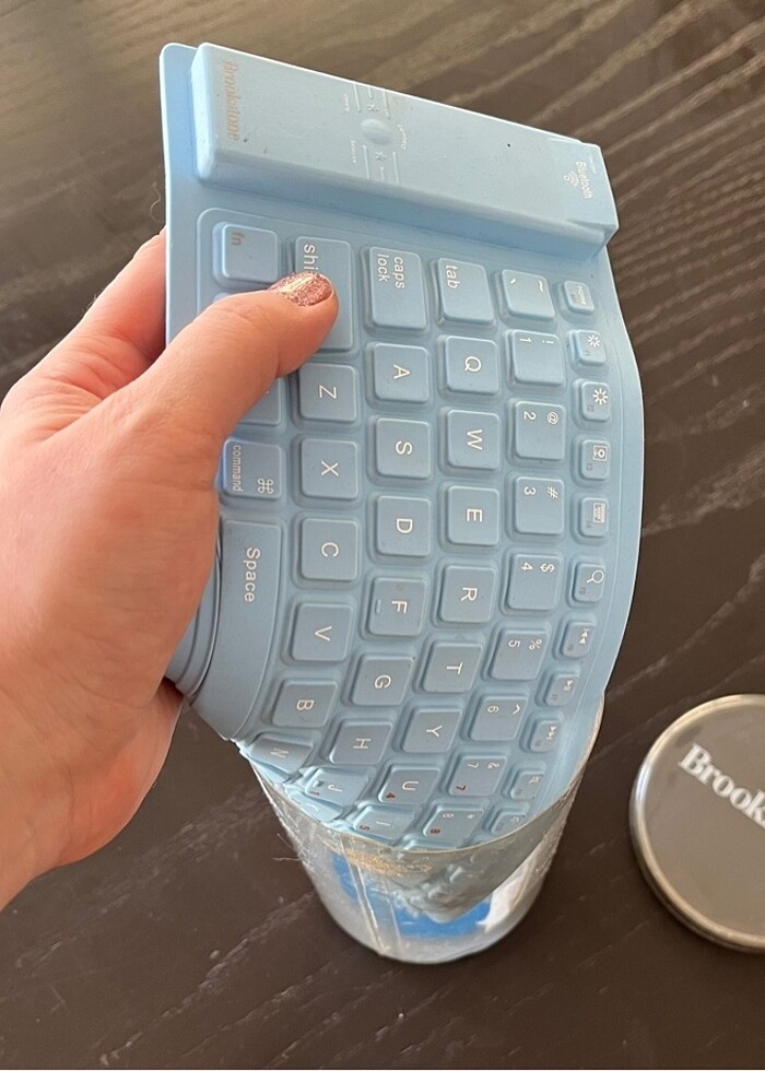 Silikon katlanabilir WiFi   klavye - Görsel 4