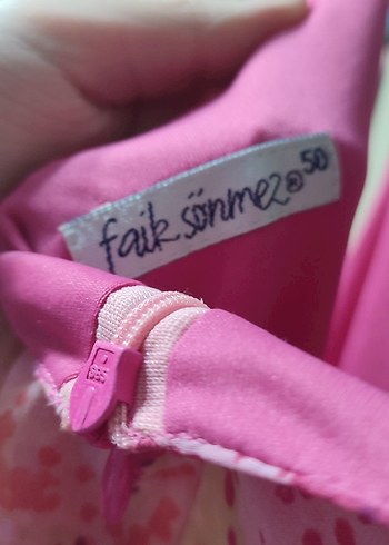 Pembe Bol Kesim Bağlama Desenli elbise - Görsel 3