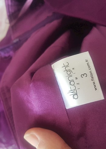 Mor Straplez Midi Abiye Elbise - Görsel 9