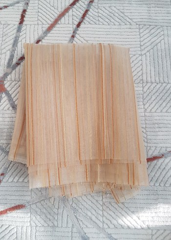 3 adet perde tulu ve fonu - Görsel 3