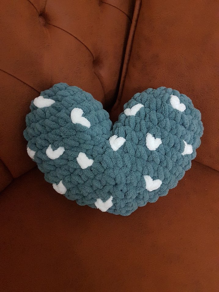 puffy kalp yastik - Görsel 5