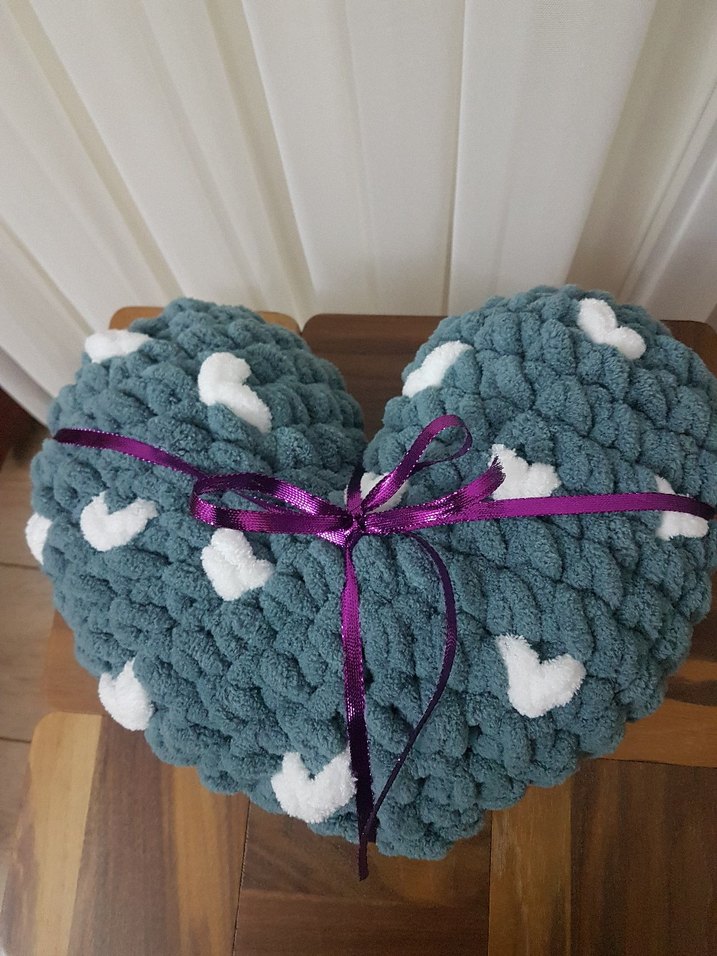 puffy kalp yastik - Görsel 2