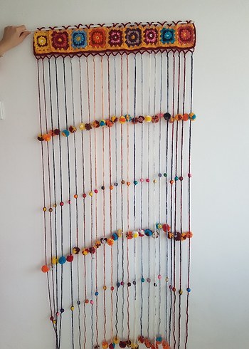 Renkli Bohem El Yapımı kapı süsü - Görsel 6