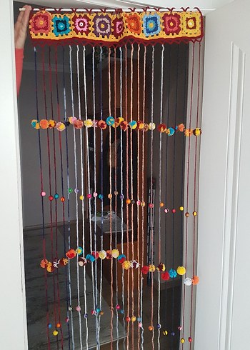 Renkli Bohem El Yapımı kapı süsü - Görsel 5