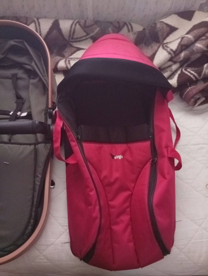 Mavi Baskılı Bebek Çantası - Görsel 3