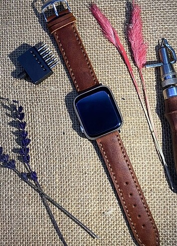 APPLE WATCH DERİ SAAT KORDONU 