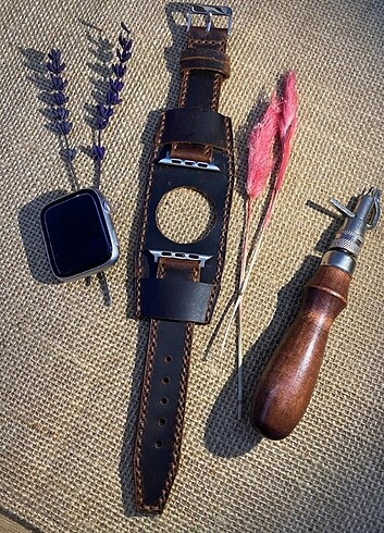 APPLE WATCH DERİ SAAT KORDONU ( Bund) - Görsel 2