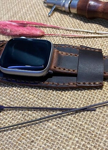 APPLE WATCH DERİ SAAT KORDONU ( Bund) - Görsel 3