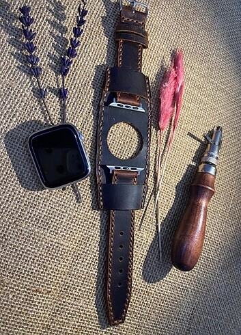 APPLE WATCH DERİ SAAT KORDONU ( Bund) - Görsel 4